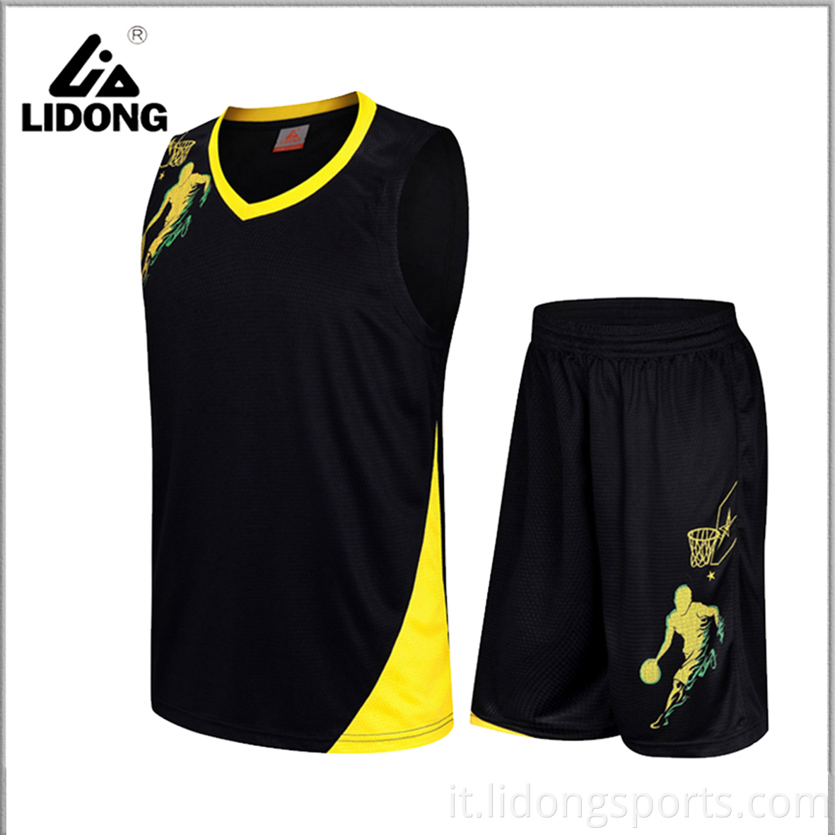 Nuove uniformi di basket all'ingrosso e uniformi da basket per adulti fatti su misura unisex